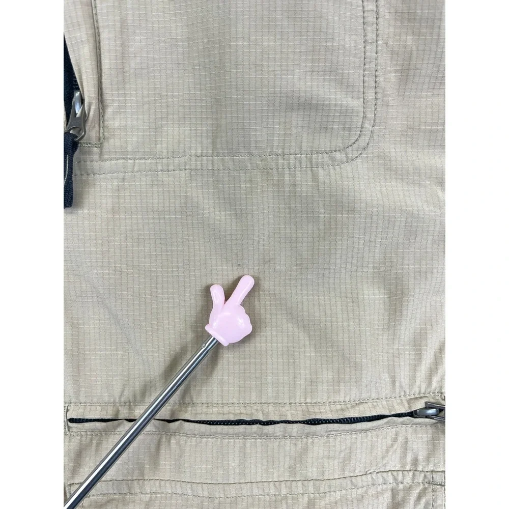 Eddie Bauer Men's XL Tall Tan Ripstop Field Jacket Khaki Utility Travel Safari - Picture 10 of 16